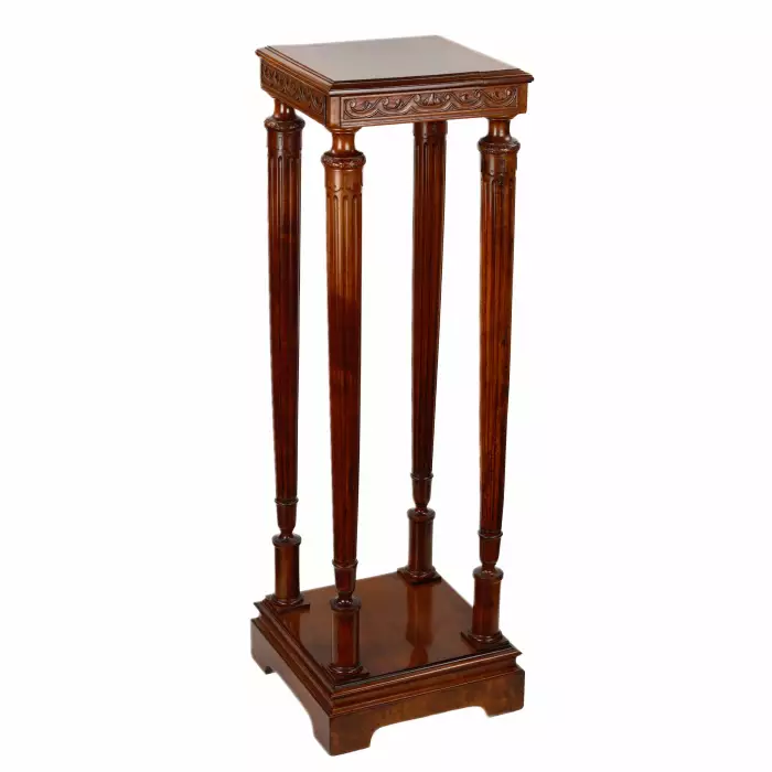 SOLID WALNUT CONSOLE TABLE IN THE ART DECO STYLE. EUROPE, EARLY 20TH CENTURY