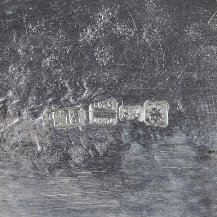 Bol à biscottes russe en argent, vase pour bonbons. Grigori Ivanov. Moscou 1840. 