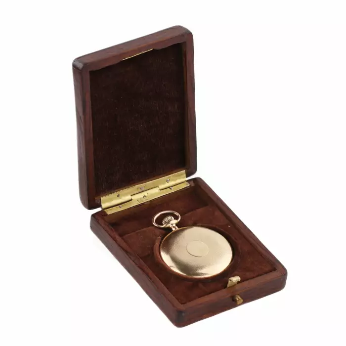 Russian, gold, pocket watch of the pre-revolutionary company F. Winter. 