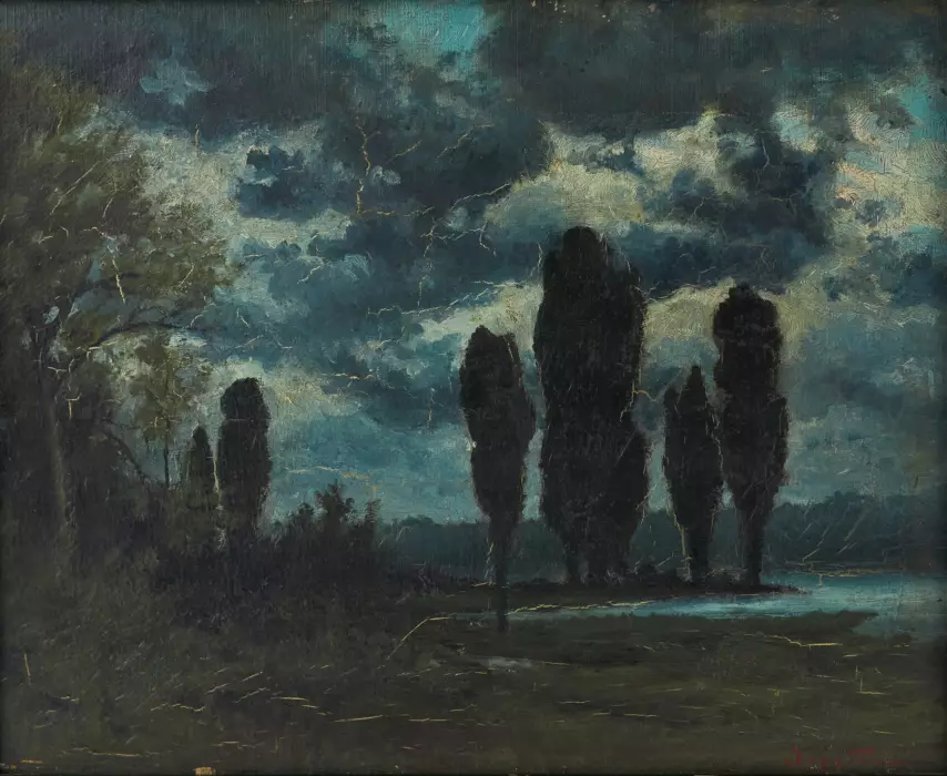 Paysage nocturne V.I. Zarubina.Russie 