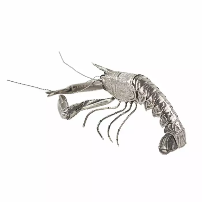 Decorative figurine Silver lobster. 20th century. 