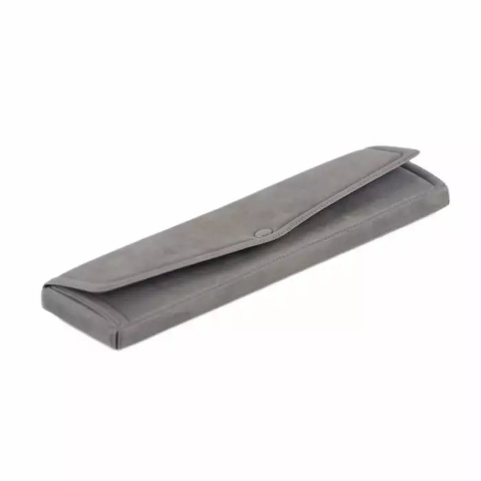 SILVER SHOEHORN WITH MONOGRAM IN FITTED CASE. CALLEGARI. 20TH CENTURY