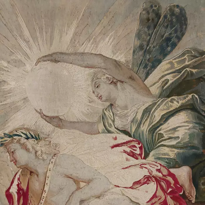 Tapisserie ancienne Triomphe d`Apollon. Modèle Jan van Orley et Augustin Coppens. Bruxelles. XVIIIe siècle, vers 1725 