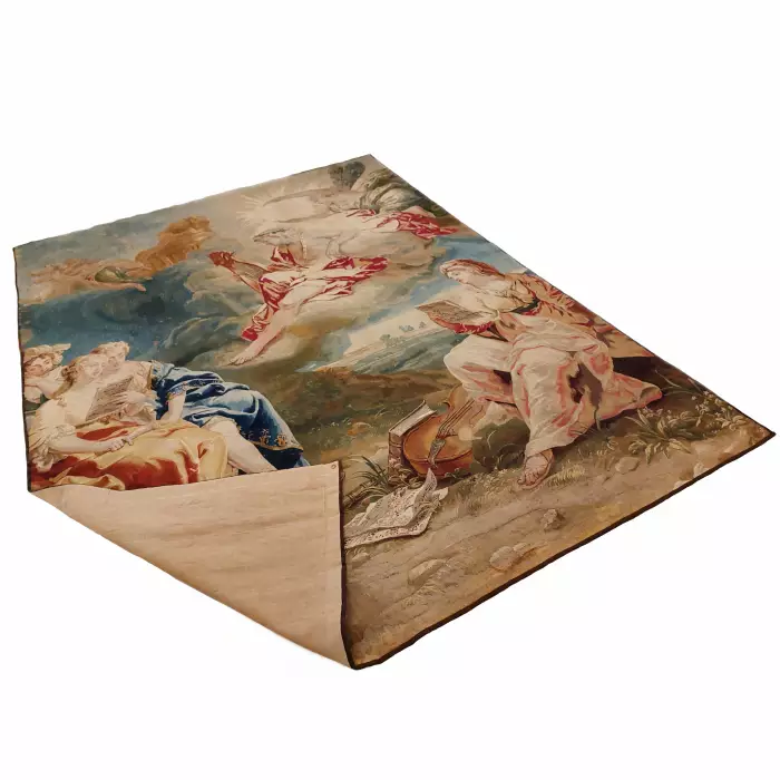Tapisserie ancienne Triomphe d`Apollon. Modèle Jan van Orley et Augustin Coppens. Bruxelles. XVIIIe siècle, vers 1725 
