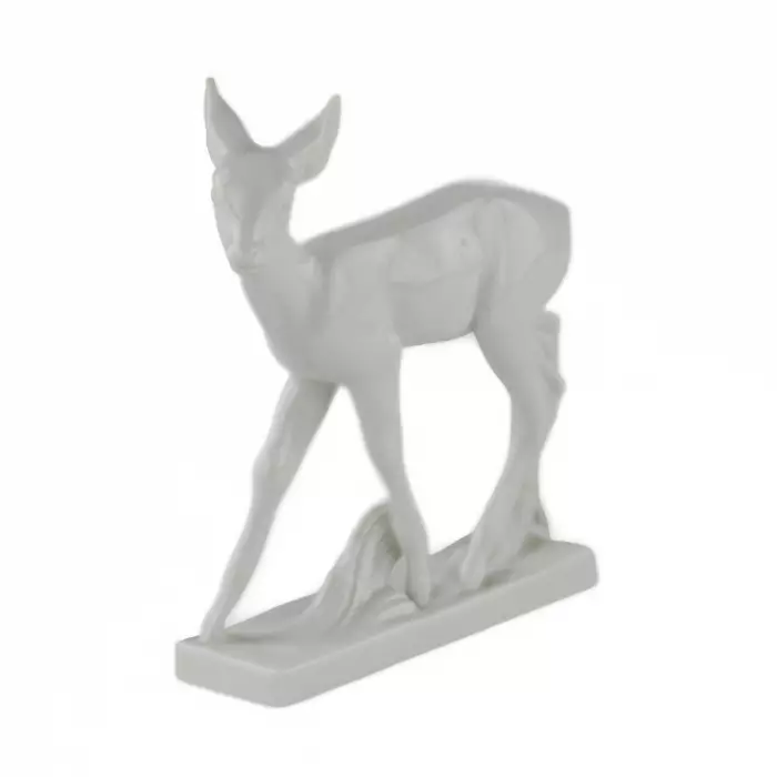 Faon en porcelaine. Meissen.