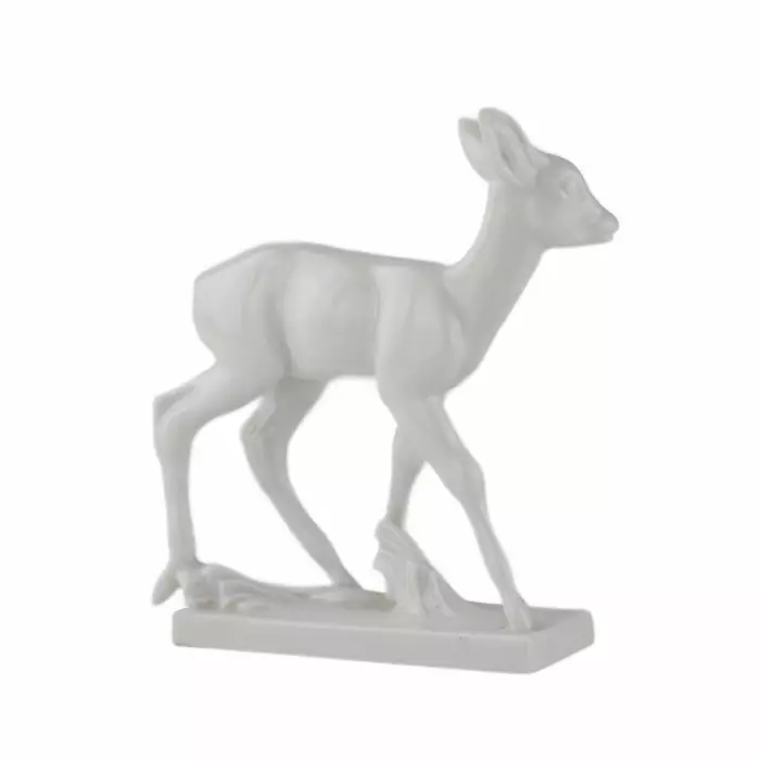 Faon en porcelaine. Meissen.