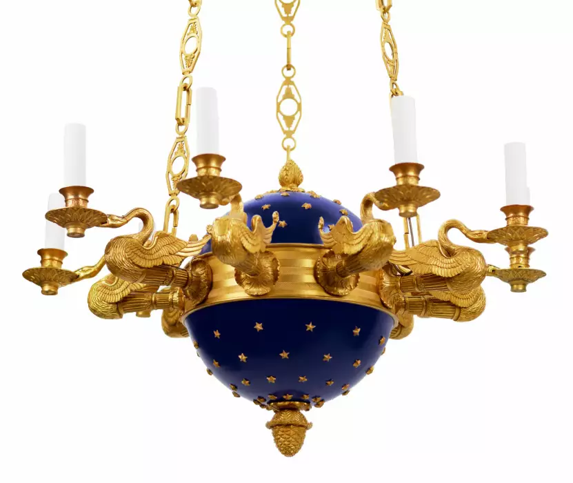 Impressive chandelier in Empire style. France. 19th century. 
