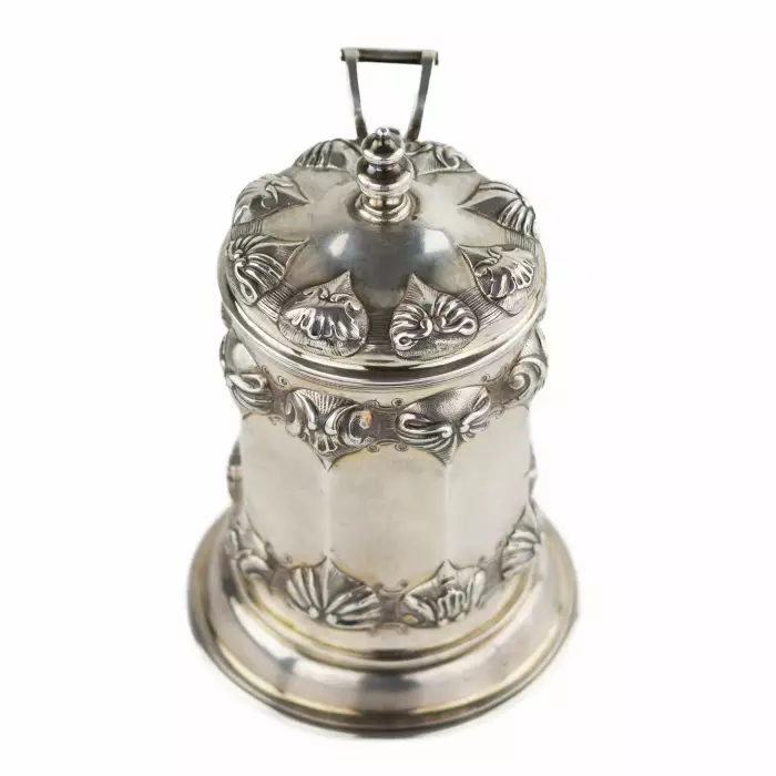 I. Nordberg. Russian, silver mug in the style of Roman-Gothic historicism. Petersburg. 1839 