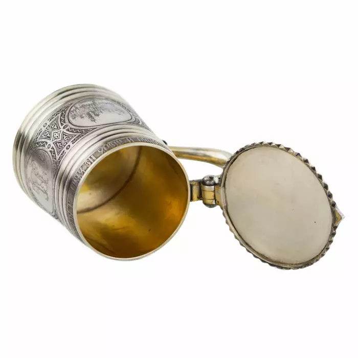 Chope à bière russe en argent. P. Ovchinnikov. 1871 