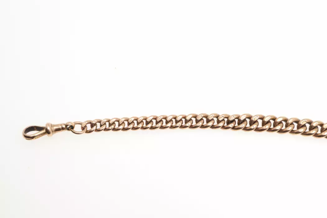 Anglaise, chaîne en or pour montres de poche. John Grinsell et fils. Le tournant des XIXe-XXe siècles. 