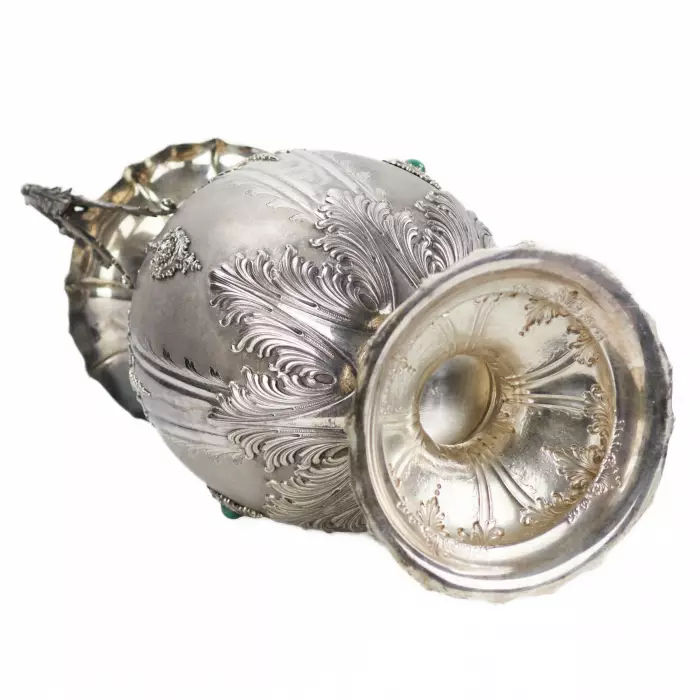 GRAND VASE EN ARGENT DE FORME AMPHORE ITALIE, MILAN, XXᵉ SIÈCLE