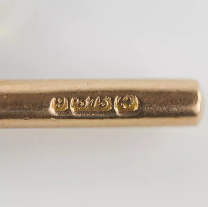 Anglaise, chaîne en or pour montres de poche. John Grinsell et fils. Le tournant des XIXe-XXe siècles. 
