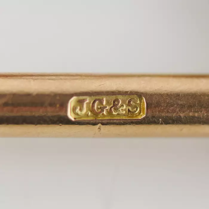 Anglaise, chaîne en or pour montres de poche. John Grinsell et fils. Le tournant des XIXe-XXe siècles. 