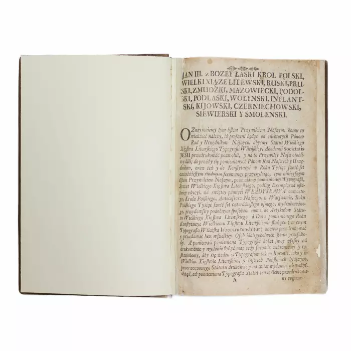 Statut Wielkiego Xiestwa Litewskiego Lata 1588. Statuts du Grand-Duché de Lituanie en 1588. 1744 