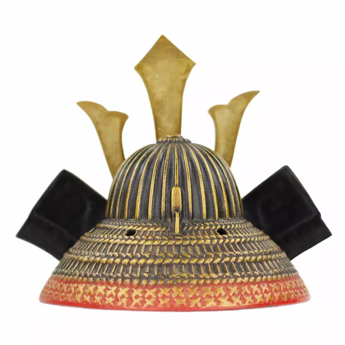 Modèle en bronze - casque de samouraï, Japon, XXème siècle. 