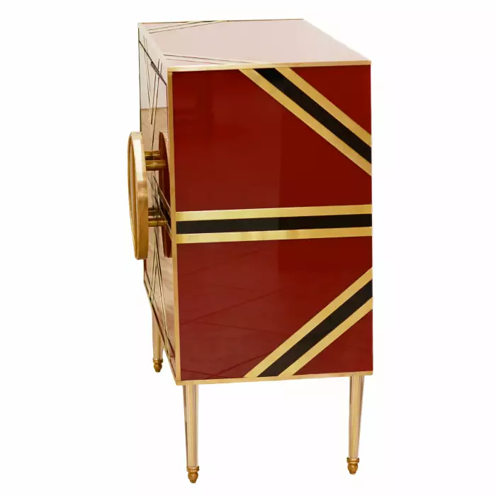 Paire de commodes design en verre de Murano. 1980 