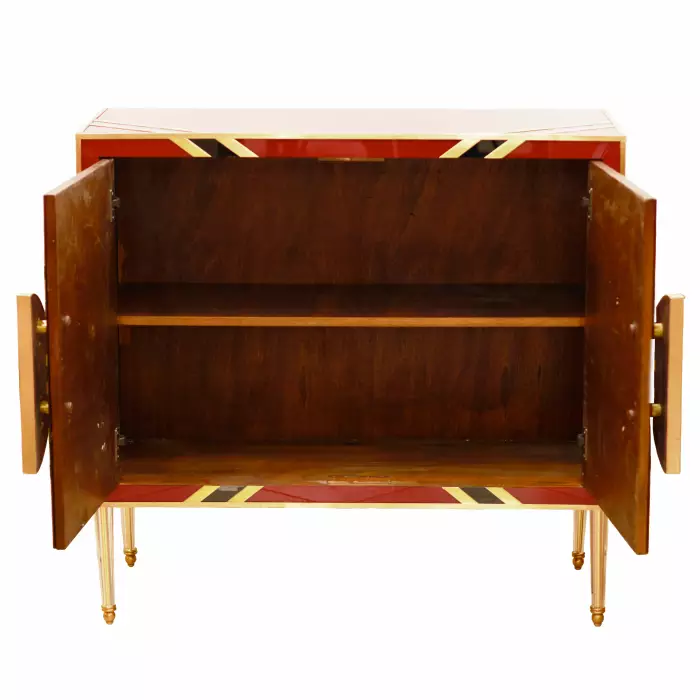 Paire de commodes design en verre de Murano. 1980 