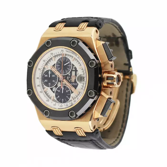 Montre homme en or 18 carats Audemars Piguet Royal Oak Offshore Rubens Barrichello 