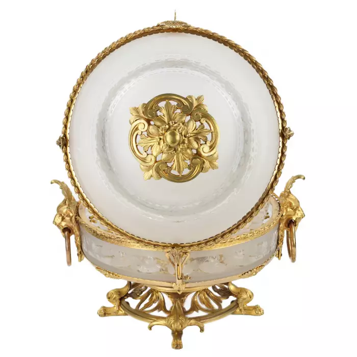 Ликерный бар из стекла и позолоченной бронзы периода Belle Époque. Baccarat. Франция. 