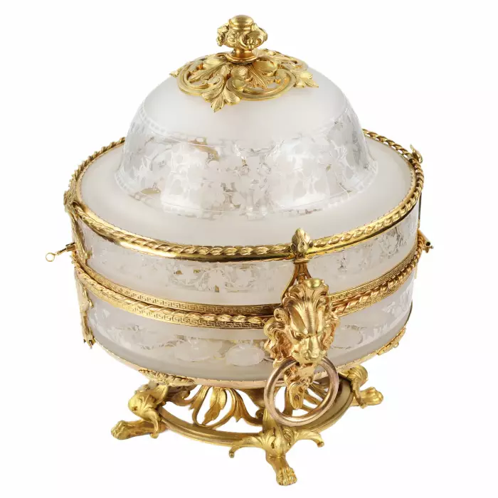 Ликерный бар из стекла и позолоченной бронзы периода Belle Époque. Baccarat. Франция. 