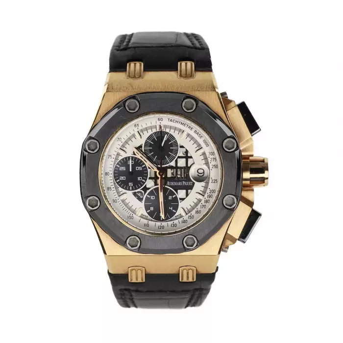 Montre homme en or 18 carats Audemars Piguet Royal Oak Offshore Rubens Barrichello 