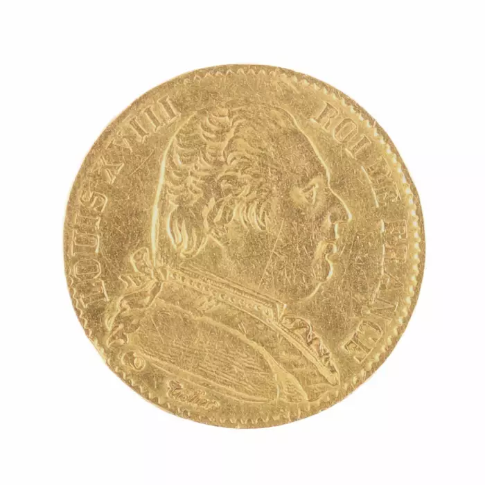 Pièce d&39;or 20 francs 1815. 