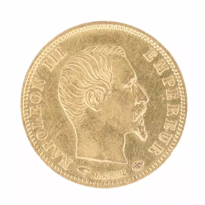Pièce d&39;or de 5 francs. France. 1857 