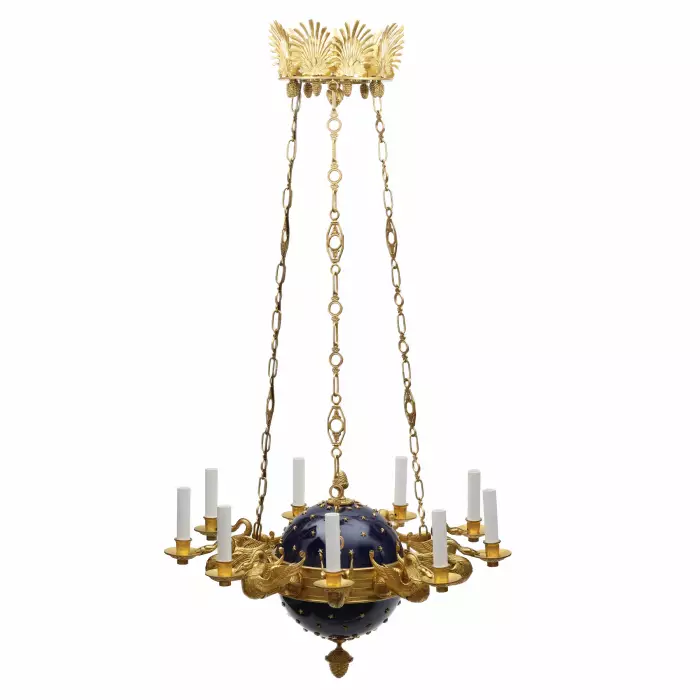 Impressive chandelier in Empire style. Russia. 19th century. 