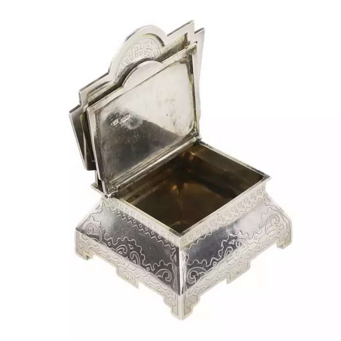 Russian silver salt shaker. Dmitry Alexandrov. Moscow 1883 