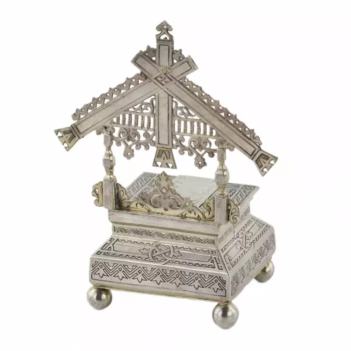 Salière russe en argent. Dmitri Pastukhov Moscou 1888. 
