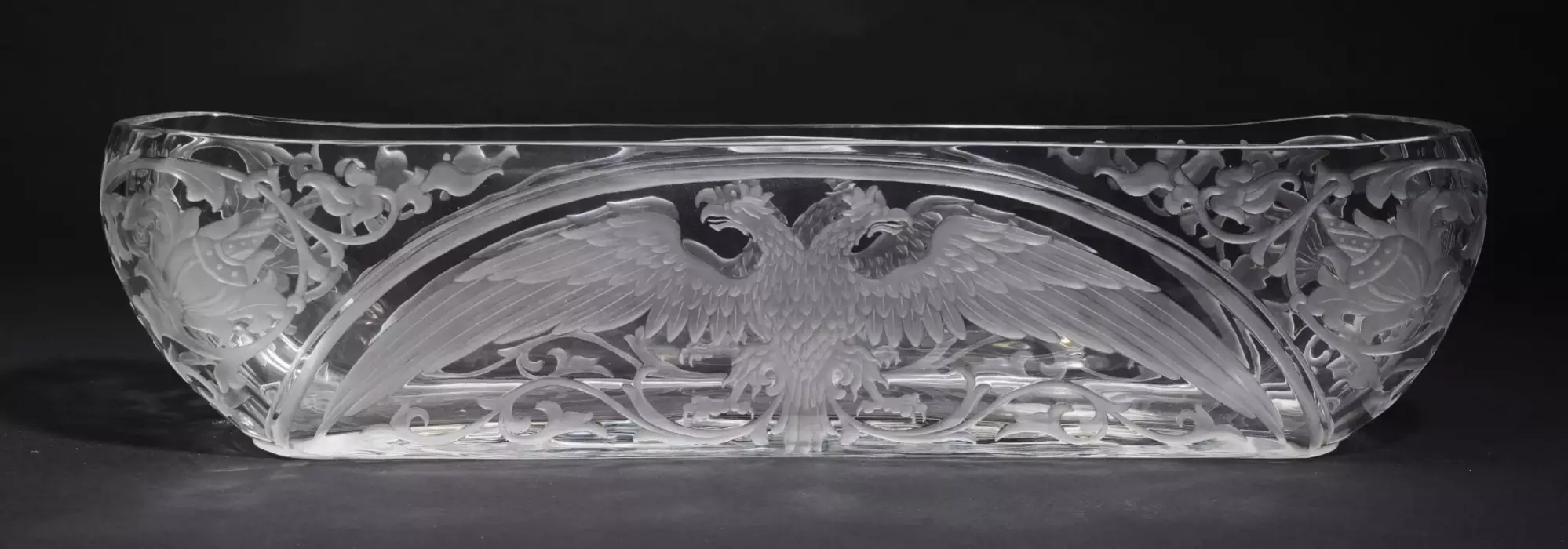 RUSSIAN CRYSTAL JARDINIÈRE OF THE IMPERIAL GLASS FACTORY RUSSIA, SAINT PETERSBURG, 1912