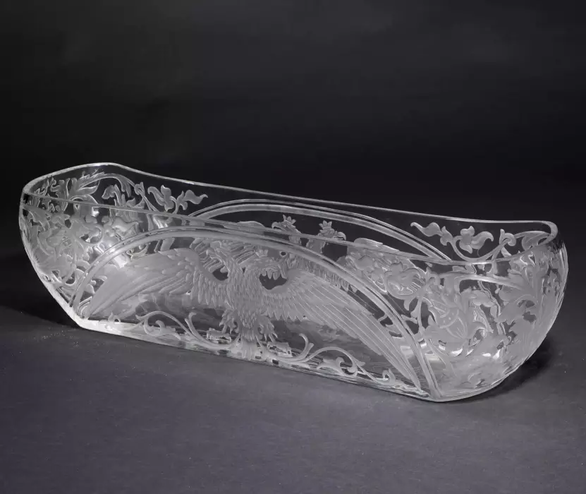 RUSSIAN CRYSTAL JARDINIÈRE OF THE IMPERIAL GLASS FACTORY RUSSIA, SAINT PETERSBURG, 1912