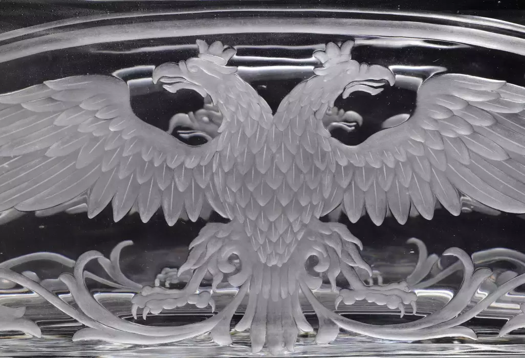 RUSSIAN CRYSTAL JARDINIÈRE OF THE IMPERIAL GLASS FACTORY RUSSIA, SAINT PETERSBURG, 1912