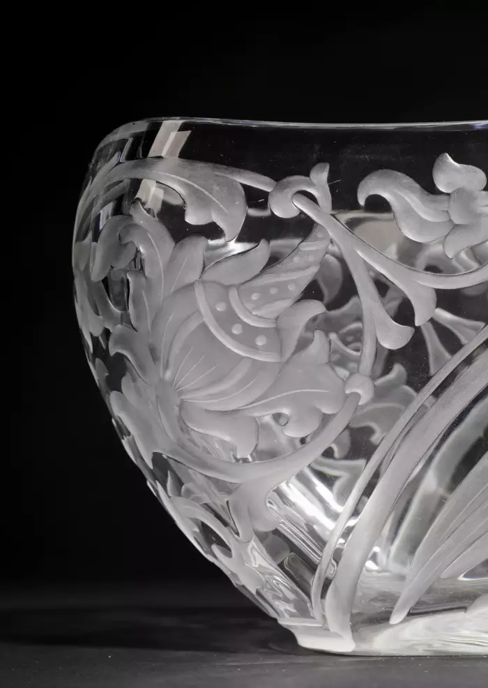 RUSSIAN CRYSTAL JARDINIÈRE OF THE IMPERIAL GLASS FACTORY RUSSIA, SAINT PETERSBURG, 1912