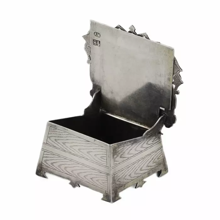 Salière russe en argent et émail. Alexandre Moukhine. Russie. Moscou 1880 