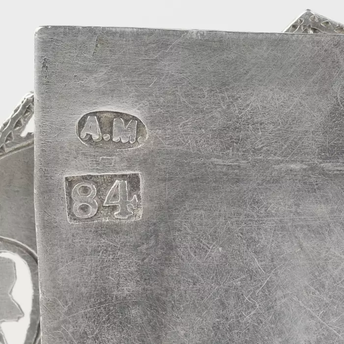 Salière russe en argent et émail. Alexandre Moukhine. Russie. Moscou 1880 