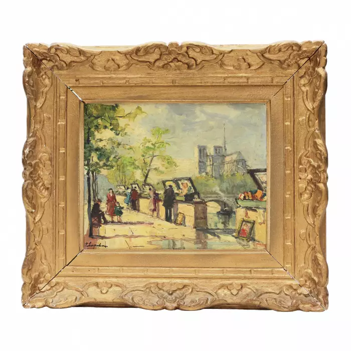 Paysage. Paris. Quai de la Seine Georgy Lapshin (1885-1950) 