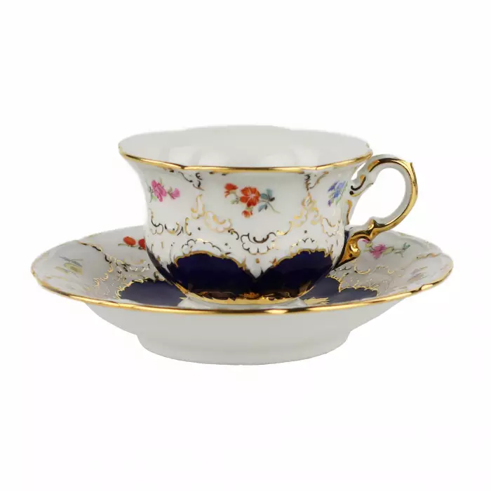 SERVICE À CAFÉ MEISSEN B-FORM POUR SIX PERSONNES ALLEMAGNE, MEISSEN, XXᵉ SIÈCLE