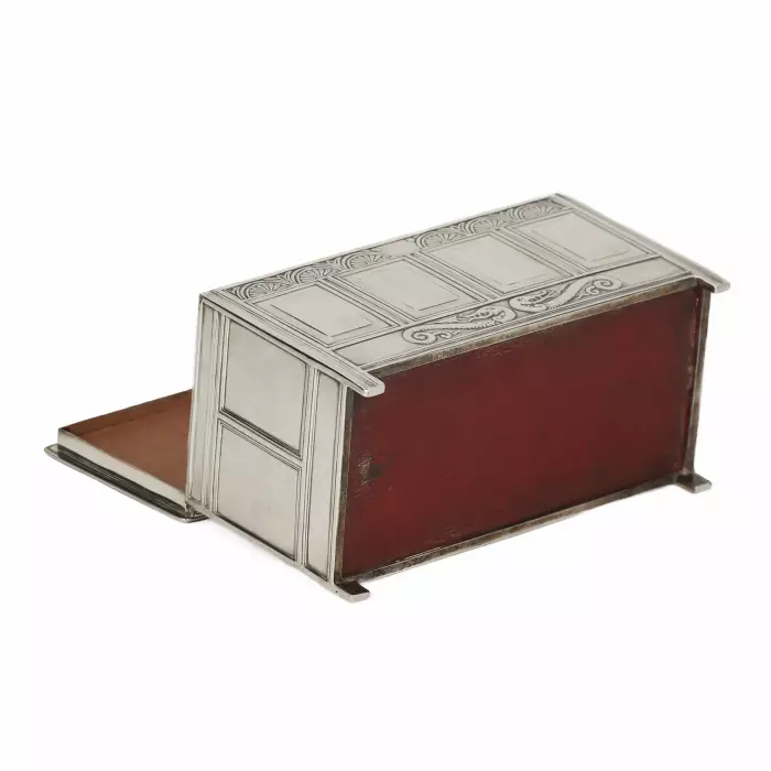 Boîte en argent pour ranger les cigares. Elkington & Co Ltd, Angleterre, Sheffield, 1910 