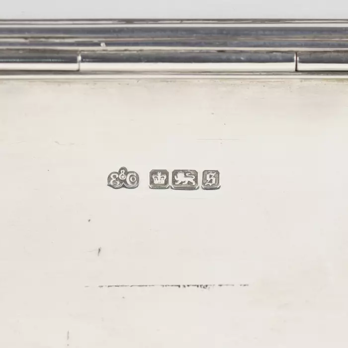 Boîte en argent pour ranger les cigares. Elkington & Co Ltd, Angleterre, Sheffield, 1910 
