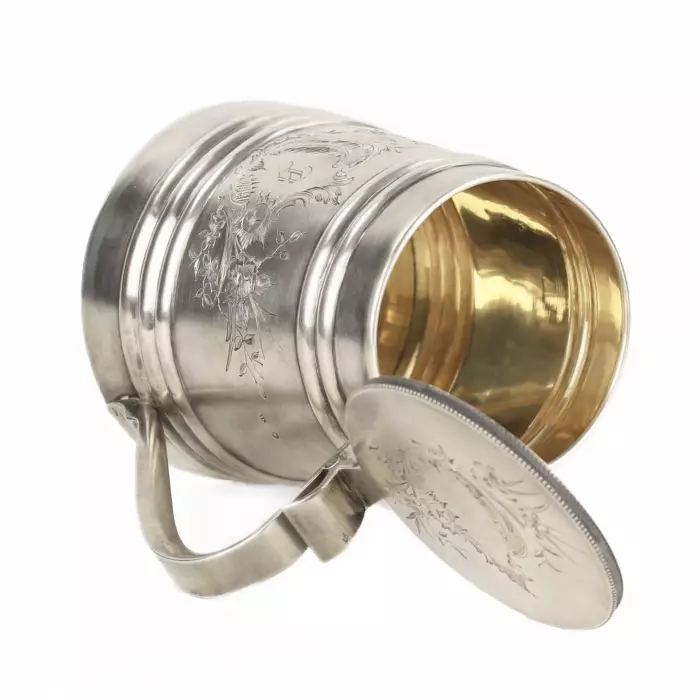 Chope à bière russe en argent. Sokolov V. T. Moscou 1899–1908 