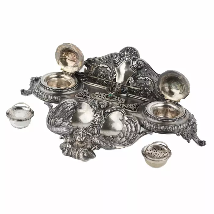 Instrument d`écriture en argent. Henrik Wigström.Faberge.Fin du 19e siècle 
