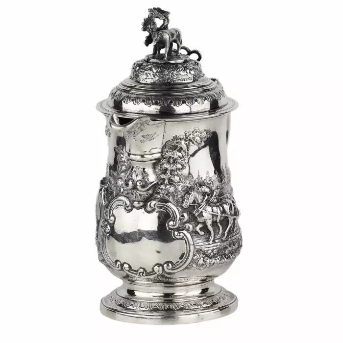 PICHET EN ARGENT MASSIF. ÉPOQUE GEORGE III. MAÎTRE JOHN DEACON LONDRES, 1772