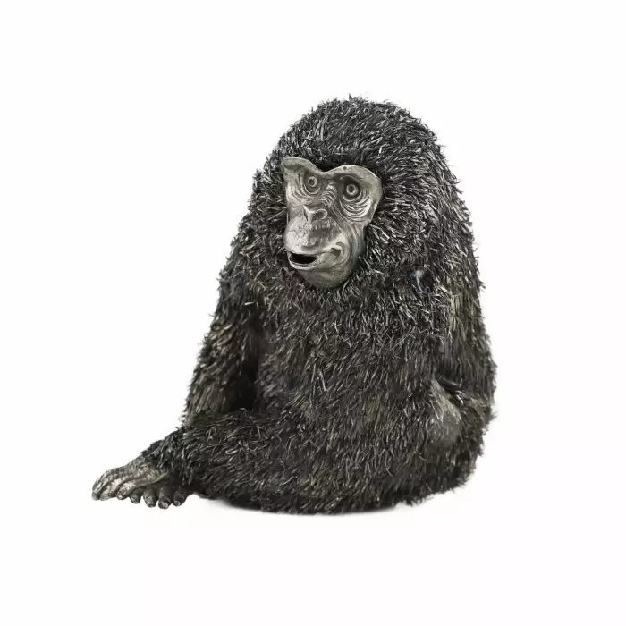 FIGURINE EN ARGENT « SINGE ». MARIO BUCCELLATI. ITALIE. DEUXIÈME MOITIÉ DU XXe SIÈCLE