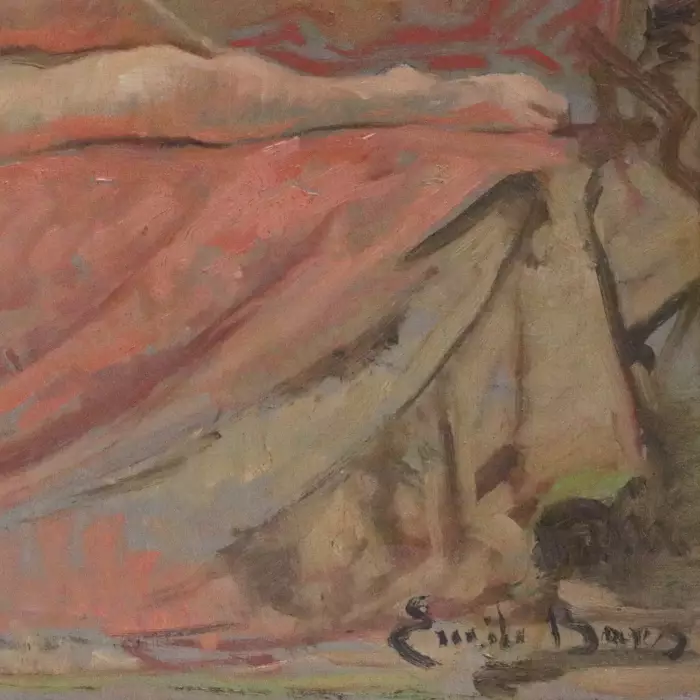 EMIL BAYES (ÉMILE BAES). 1889-1953 Nu sur un canape. 