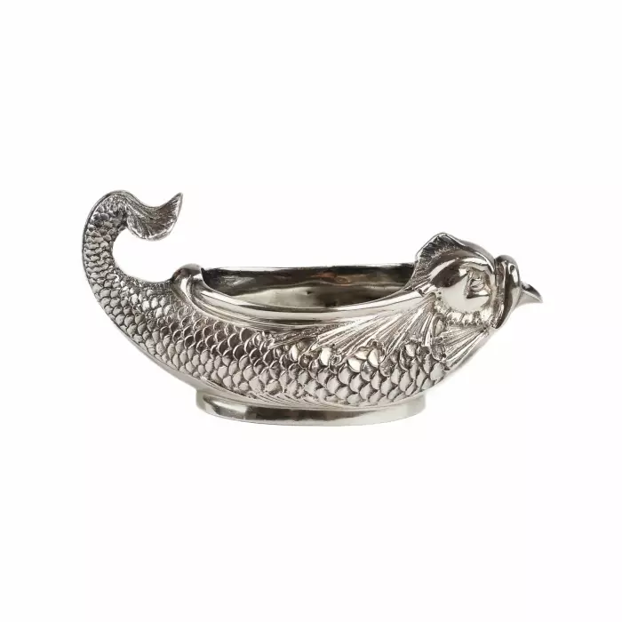 TIFFANY & CO. CRÉMIER EN ARGENT STERLING EN FORME DE POISSON. ÉTATS-UNIS, MILIEU DU XXe SIÈCLE