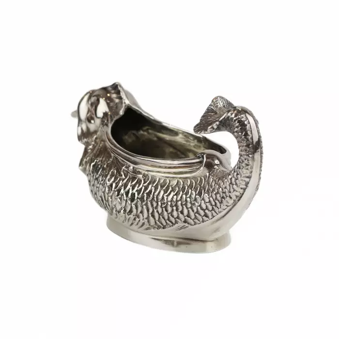 TIFFANY & CO. CRÉMIER EN ARGENT STERLING EN FORME DE POISSON. ÉTATS-UNIS, MILIEU DU XXe SIÈCLE