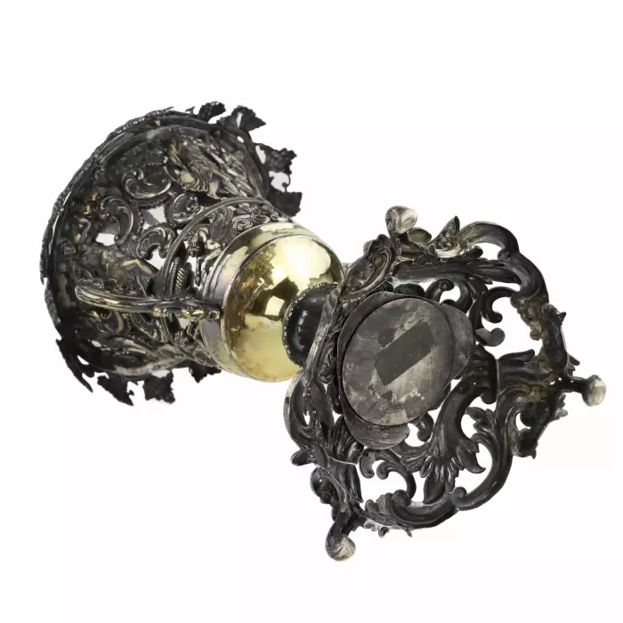 GRANDE COUPE DAPPARAT EN ARGENT RUSSE. MAÎTRE CARL GUSTAV EKQVIST RUSSIE, SAINT-PÉTERSBOURG, MILIEU DU XIXE SIÈCLE