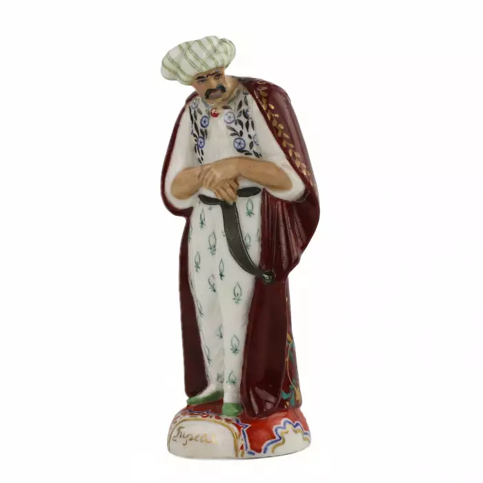 Khan Giray figure from the triptych based on the poem by A.S. Pushkin The Fountain of Bakhchisarai. N.Ya. Danko. State Porcelain Factory 1920-30s