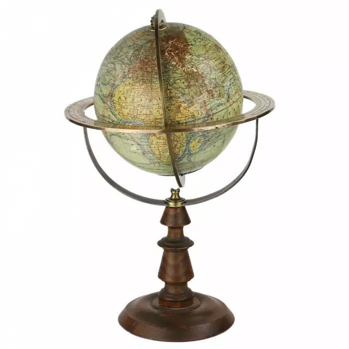 Globe antique. J. Forêt. France. Tour des XIXe-XXe siècles. 